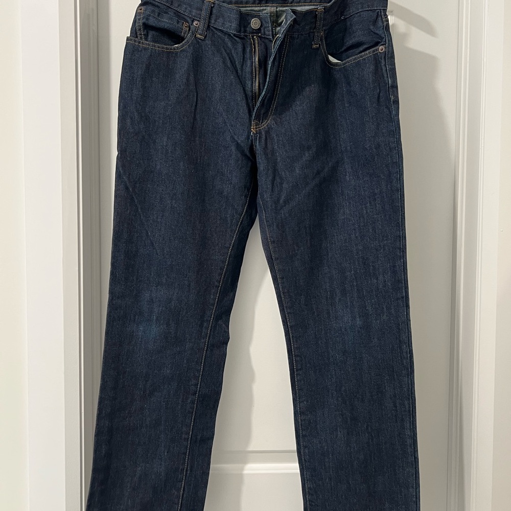 GAP Men's Dark Blue Straight Jeans